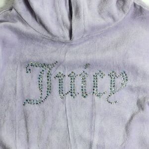 Juicy Couture Velour Tracksuit Girls 6 Lavender Hoodie Jogging Set